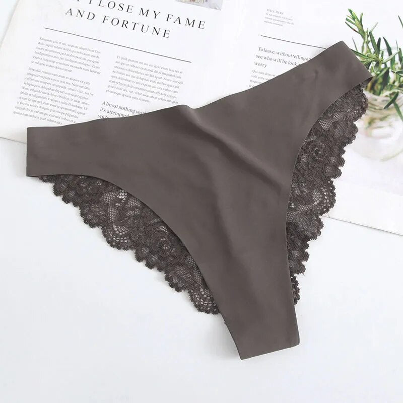 Sexy Lace Women Seamless Lingerie Female Panties Sexy Underwear Lace Low-rise Pants Transparent Briefs Floral Pantys Underpants