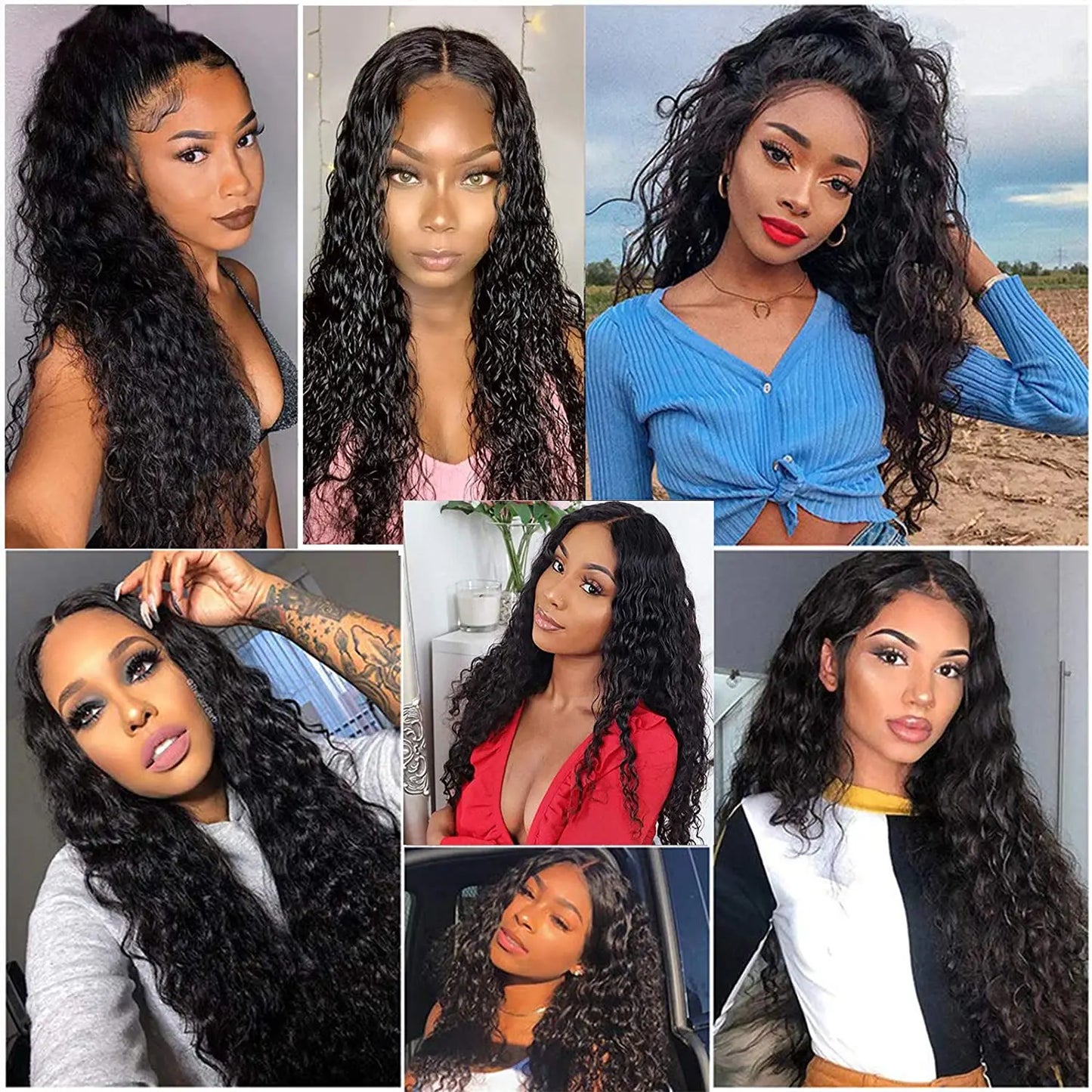 Water Wave Closure Wig Human Hair Lace Frontal Wigs Remy Lace Front Wig Pre Plucked Bleached Knots Wigs 13x4 Frontal Lace Wig