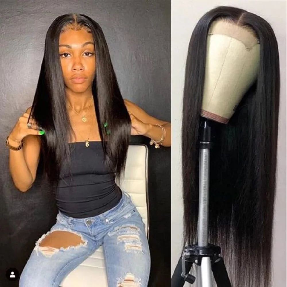 Cynosure Lace Front Human Hair Wigs Straight Pre Plucked Baby Hair Brazilian Human Hair Wigs 13x4 Lace Frontal Wigs For Women