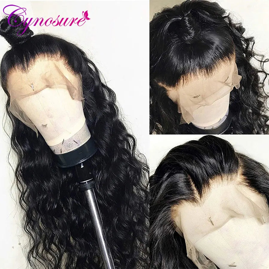 Cynosure 13x4/13x6 Lace Front Human Hair Wigs for Women Remy Brazilian Loose Deep Wave Lace Front Wig Pre Plucked With Baby Hair