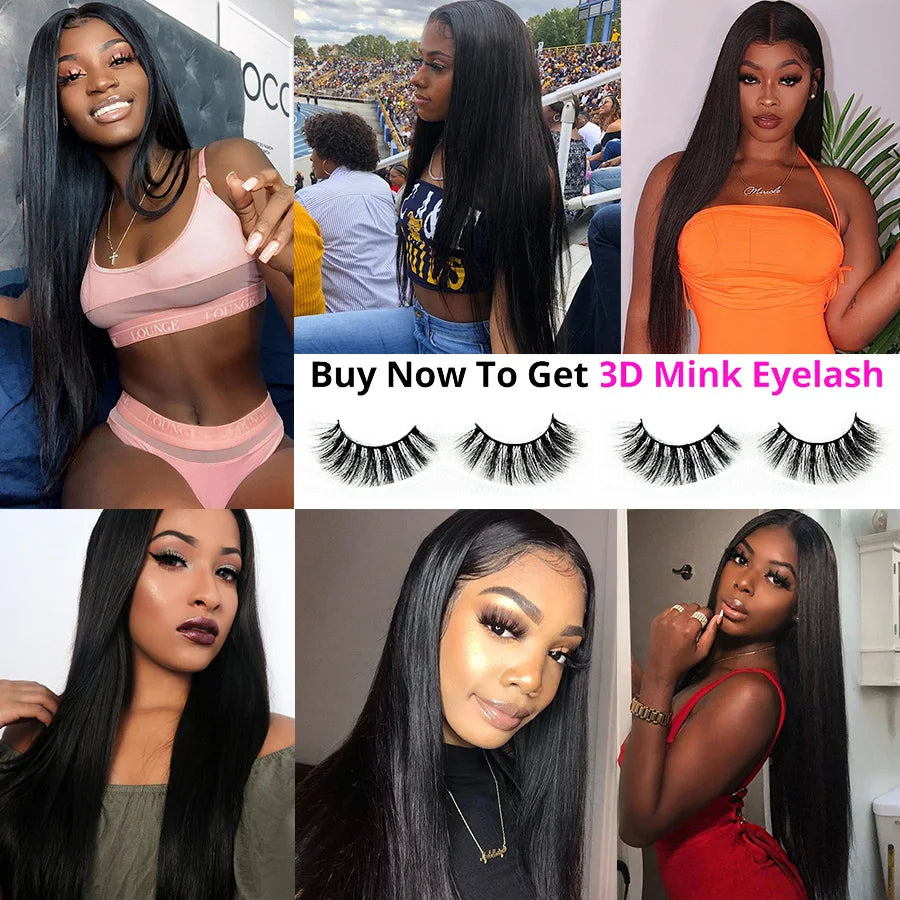 Cynosure Straight Lace Front Human Hair Wigs For Women Brazilian 13x4 Lace Frontal Human Hair Wigs 4X4 Lace Closure Wig