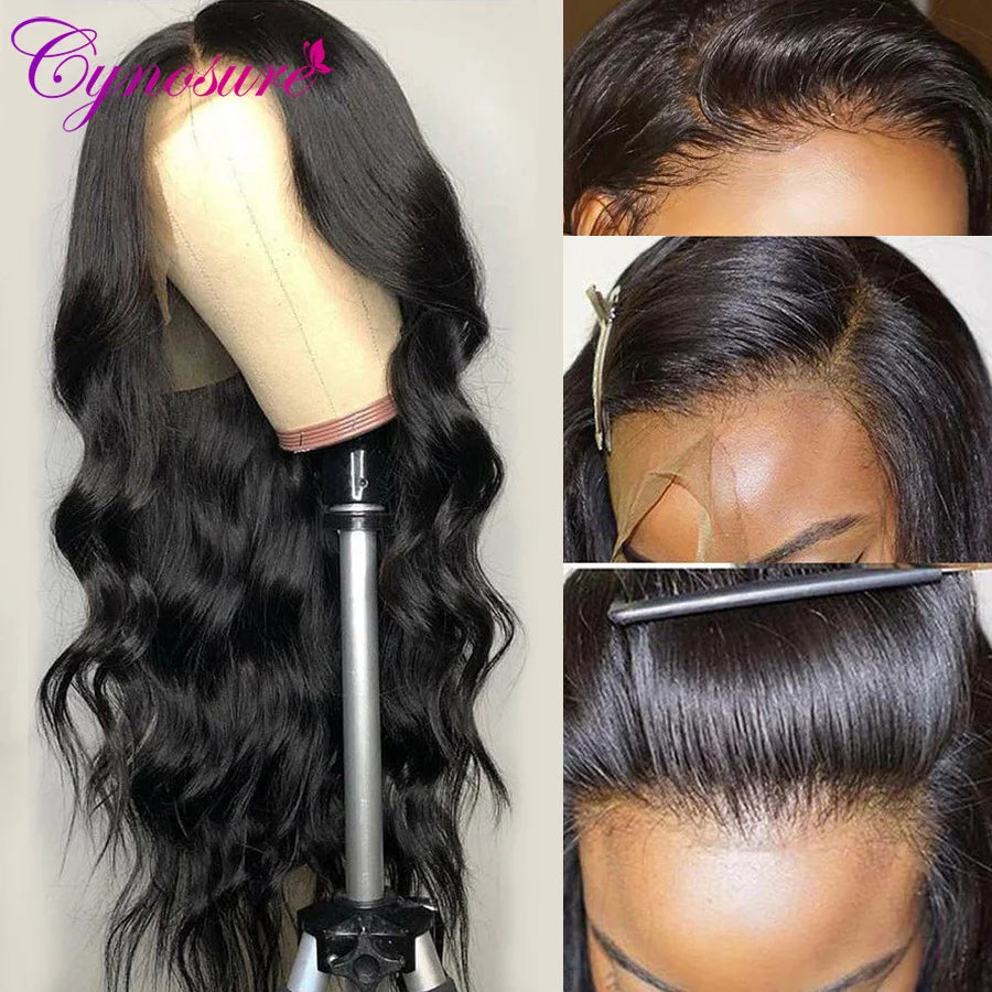 Cynosure #4/27 Highlight Colored Lace Front Human Hair Wigs For Black Women 13x4 Remy Brazilian Body Wave Lace Frontal Wig