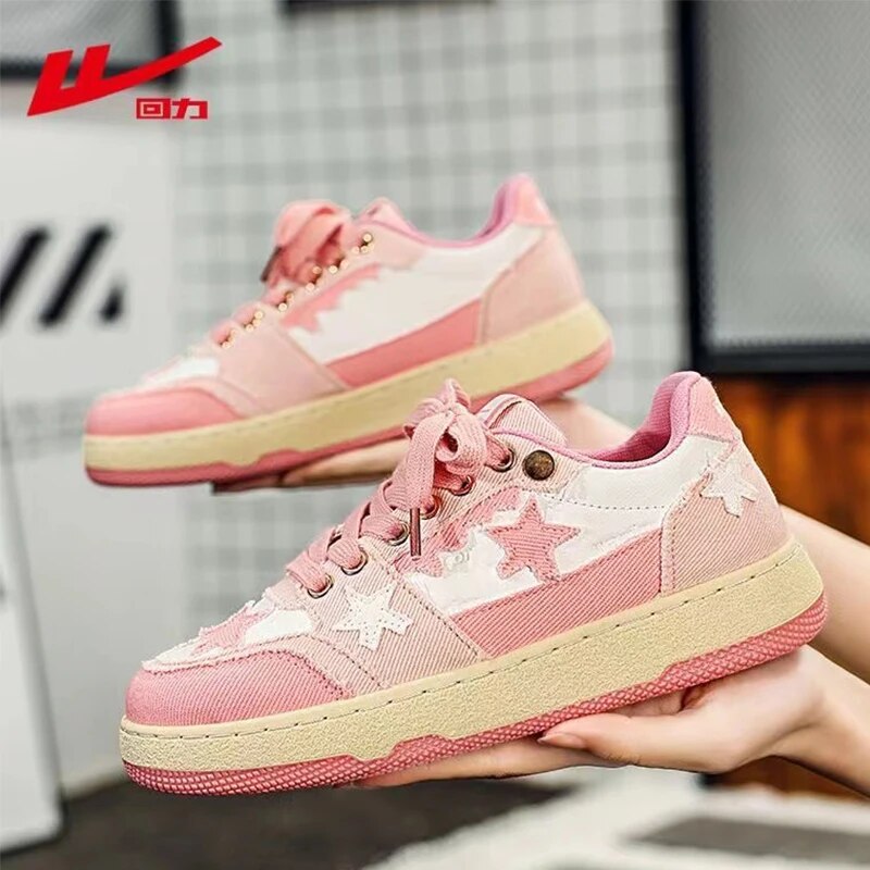 Warrior Chic Retro Women Shoes Classic Denim Punk Hip-hop Skateboard Stars Couples Sneakers Baskets Femmes Tendances 2023