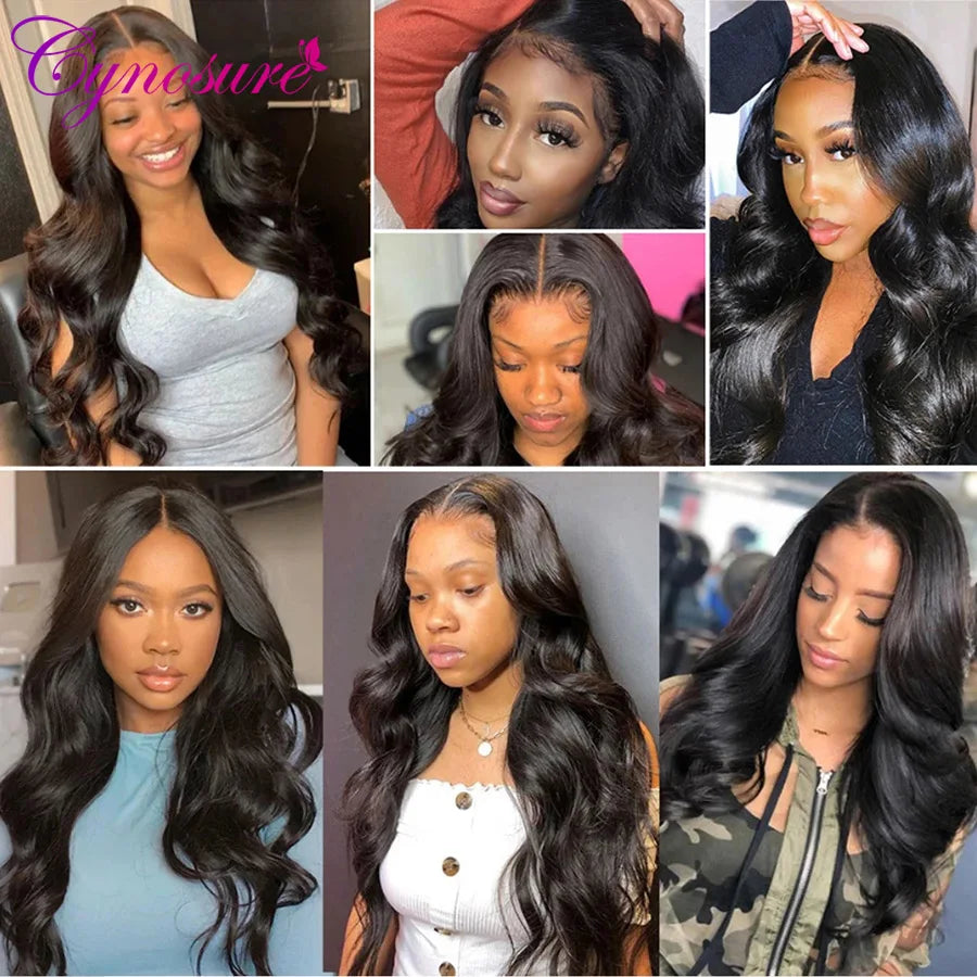 HD Transparent 13X4/13X6 Lace Front Human Hair Wigs for Women Pre Plucked Cynosure Brazilian Body Wave Lace Frontal Wig