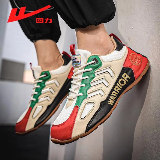 Warrior Luxury Brand Male Sneakers Fashion Flat Mesh Panels For Breathability Lightweight Lace-up Running Shoes Basketball Shoes