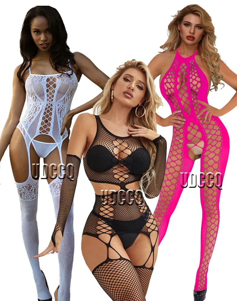 sexy women clothing Babydoll perforate Underwear nightwear Teddies Bodysuits Sleepwear suits sexy nightwear lingerie bodysuit