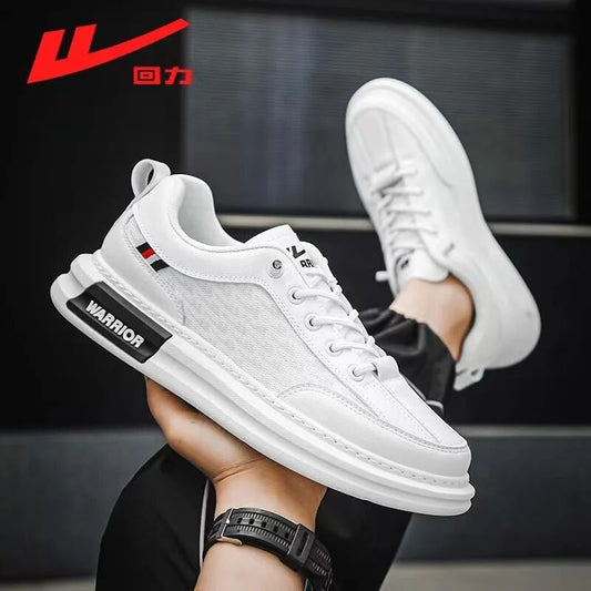 Warrior Designer Luxury Sneakers Mesh Breathable Skateboards Summer White Shoes High Street Fashion Walking Tennis