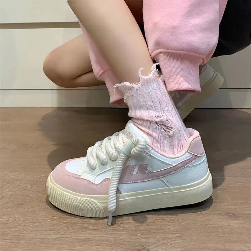 Warrior Originality Brand Canvas Shoes For Women Summer Vibe  Platform Casual Sneakers Fashion Walking Skateboard Shoes