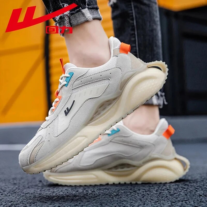 Warrior Luxury Brand Mens Casual Sneaker Fashion Airpillow Trendy Comfortable Running Shoes Jogging Traf  Dad's Shoes