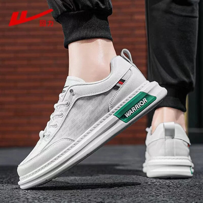 Warrior Designer Luxury Sneakers Mesh Breathable Skateboards Summer White Shoes High Street Fashion Walking Tennis