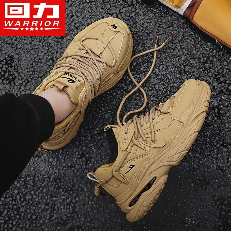 Warrior Mens shoes riginal Brand Trend Platform Ugly Sneakers Autumn Winter Air Cushion Fitness Jogging Walking Tennis shoes