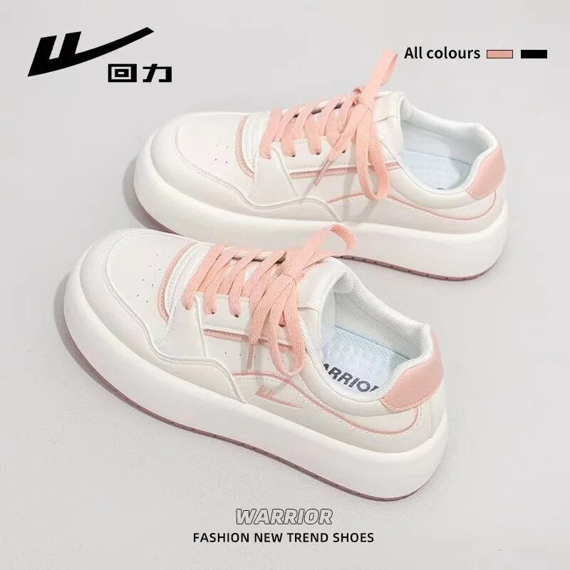 Warrior Sneakers For Women 2023 New Round Toe skateboard Casual Platform Tennis Female Traf Fashion Waling Shoes