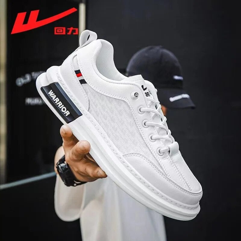 Warrior Designer Luxury Sneakers Mesh Breathable Skateboards Summer White Shoes High Street Fashion Walking Tennis