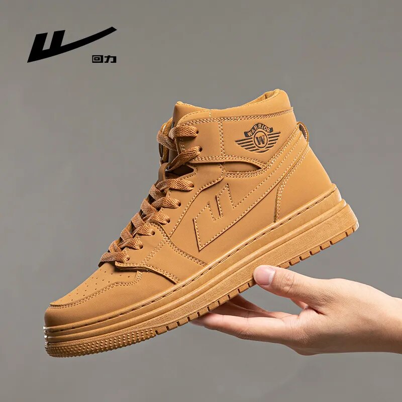 Warrior Men's Sneakers Free Shipping Promotion Designer Trendy High Top Lace-up Boots For Men Tenis Para Hombre Walking Shoes