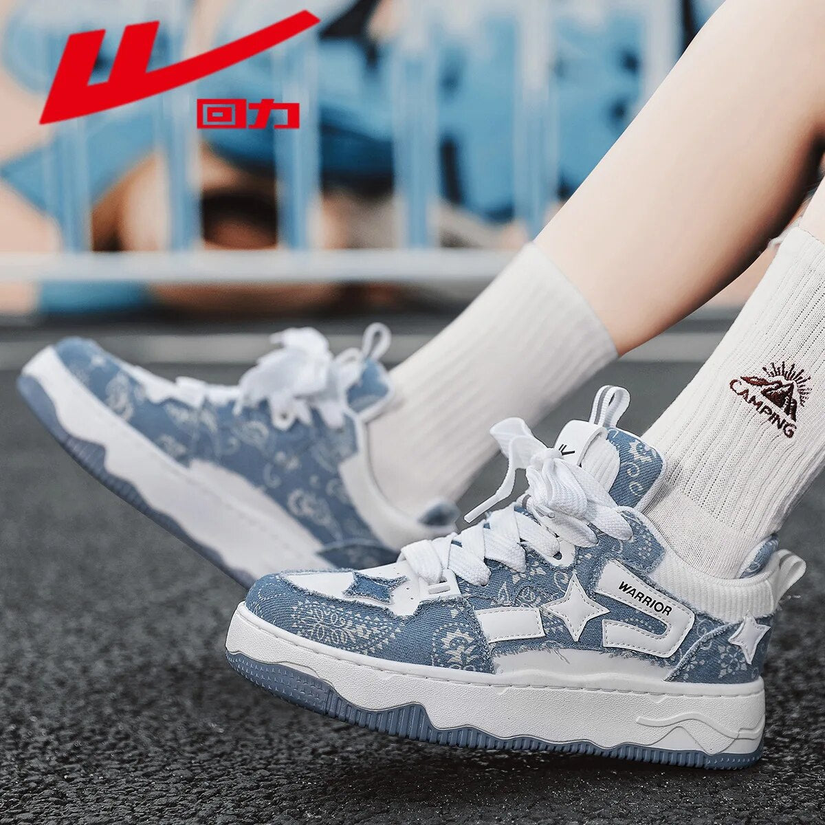 WARRIOR 2023 New Women Thick Bottom Canvas Shoes Fashion Leather Comfortable Sneakers Outdoor Female Travel Walking Shoes