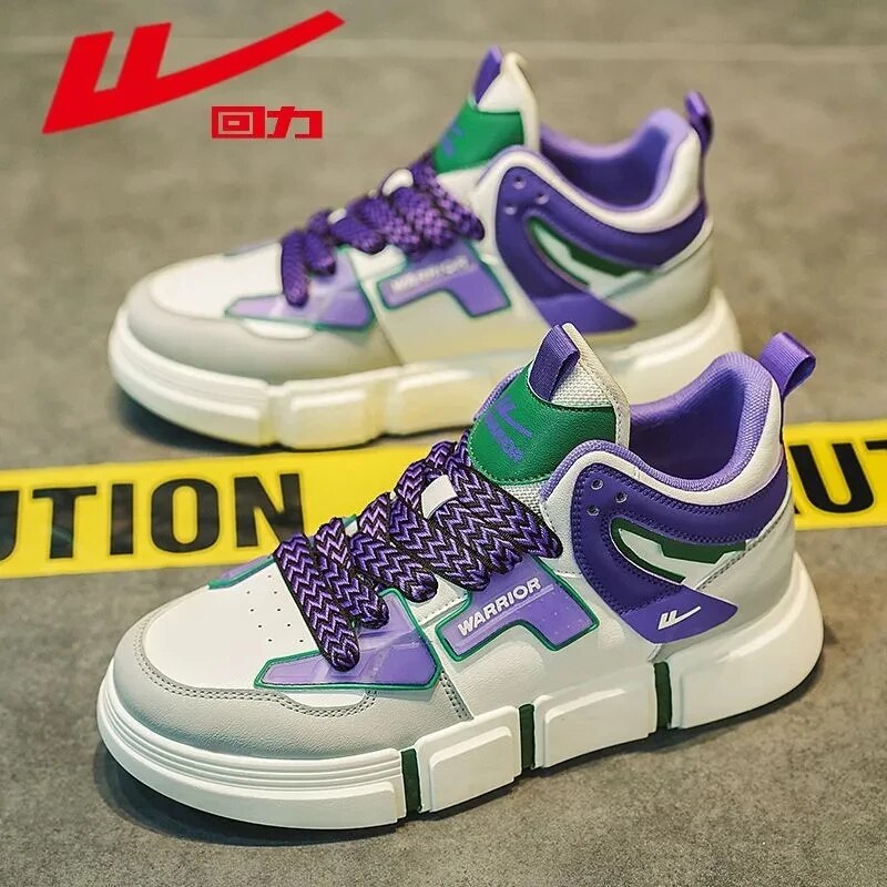 Warrior Original Brand Luxury Sneakers Mesh Breathable Skateboards Shoes For Men High Street Fashion Light Walking Shoe Tennis