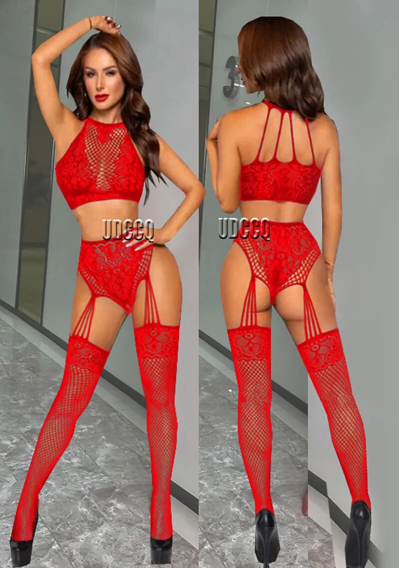 Babydoll apparel Catsuit Underwear Chemises Teddies garters Costume sleepwea garters sexy dress plus size suspenders red