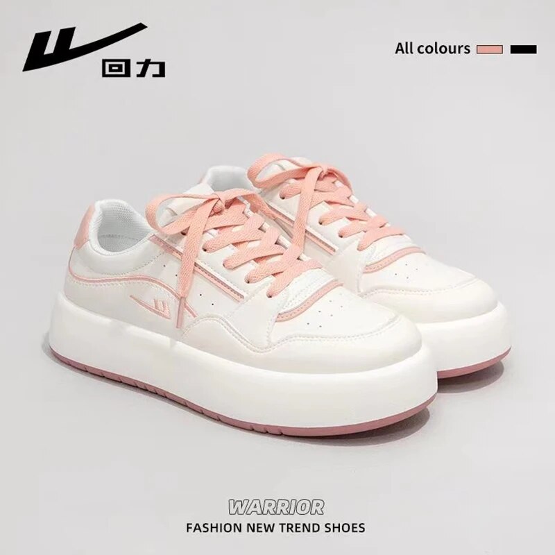 Warrior Sneakers For Women 2023 New Round Toe skateboard Casual Platform Tennis Female Traf Fashion Waling Shoes