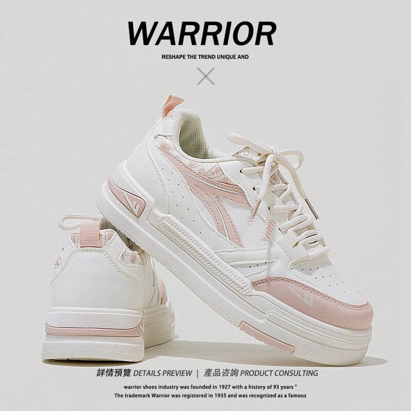 Warrior Women Shoes Free Shipping Offer Flat Skateboard Luxury Designer Sneakers High Street Fashion Waling Shoes