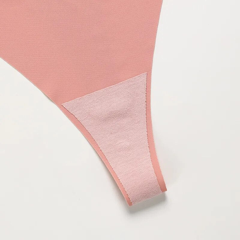 Sexy G-string Underwear Seamless Panties Solid Sports Panties for Women's Thongs Silk T Back Female Breathable Panties for Women