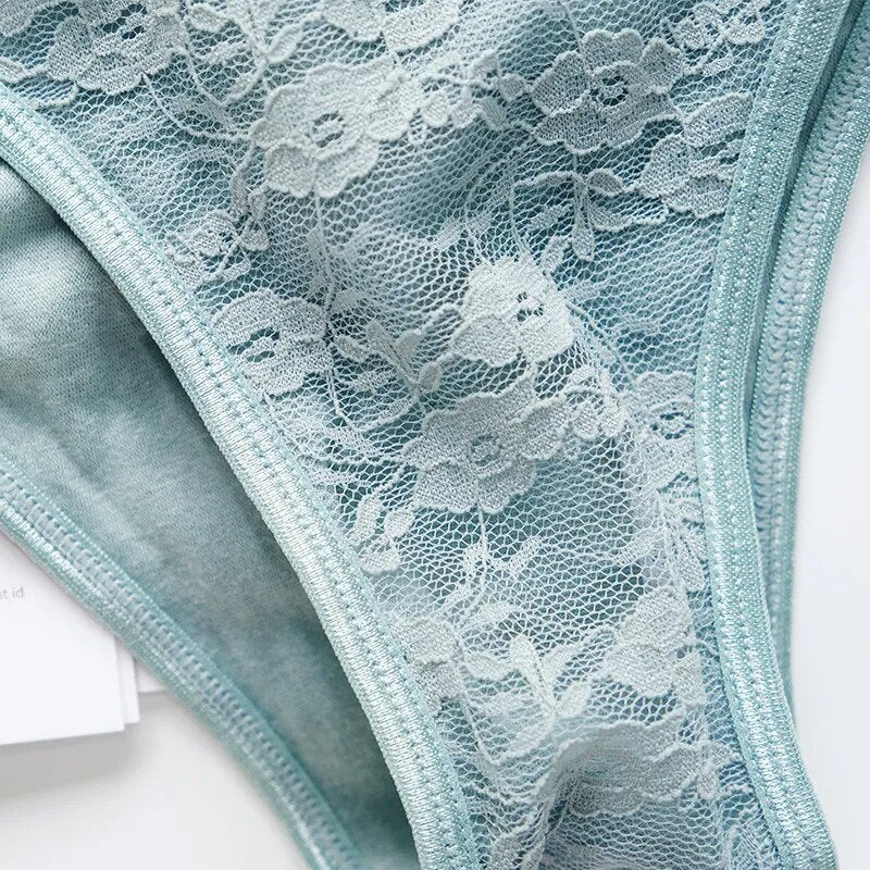 Sexy Lace Panties Women M-XL Brazilian Underpants Low-Rise Thongs Ladies Cotton Panty Letter Underwear Female G-string Lingerie