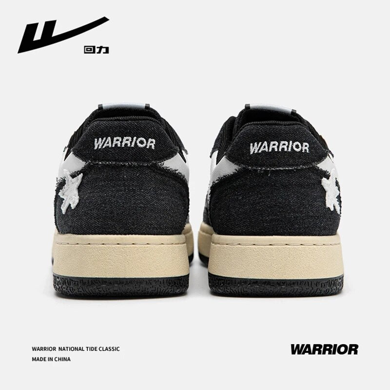 Warrior Chic Retro Women Shoes Classic Denim Punk Hip-hop Skateboard Stars Couples Sneakers Baskets Femmes Tendances 2023