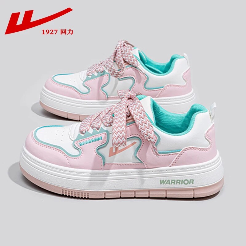 Warrior Women Sport Sneaker Matching Sweet Casual Student Board Shoes Harajuku Tennis Woman Trend 2023