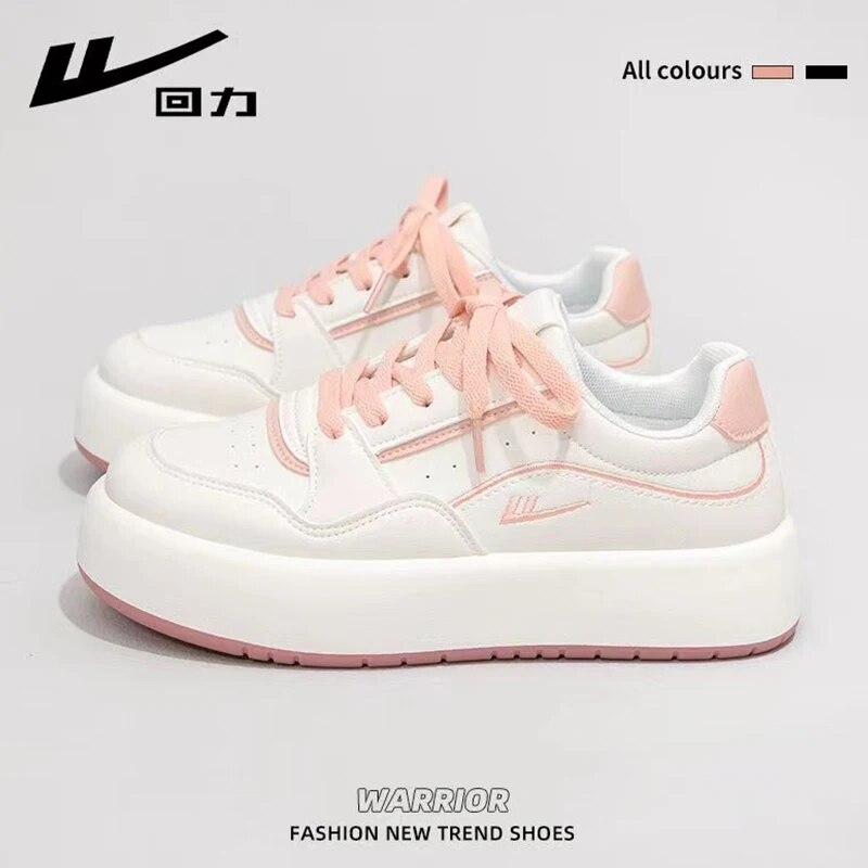 Warrior Sneakers For Women 2023 New Round Toe skateboard Casual Platform Tennis Female Traf Fashion Waling Shoes