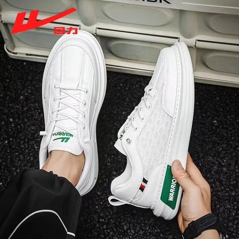 Warrior Designer Luxury Sneakers Mesh Breathable Skateboards Summer White Shoes High Street Fashion Walking Tennis