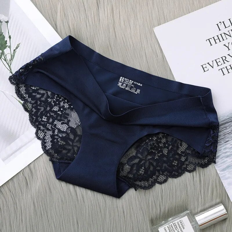 6pcs/set Sexy Lace Women Underwear Ice Silk Seamless Lace Briefs Sexy Lingerie Women's Panties Sexy Lingerie Sexy Panties Women