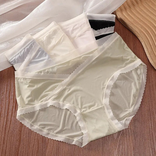 Sexy Lace Panties Women's Underwear Panty Fashion Transparent Briefs for Girl Traceless Ice Silk Underpants Female Sexy Lingerie