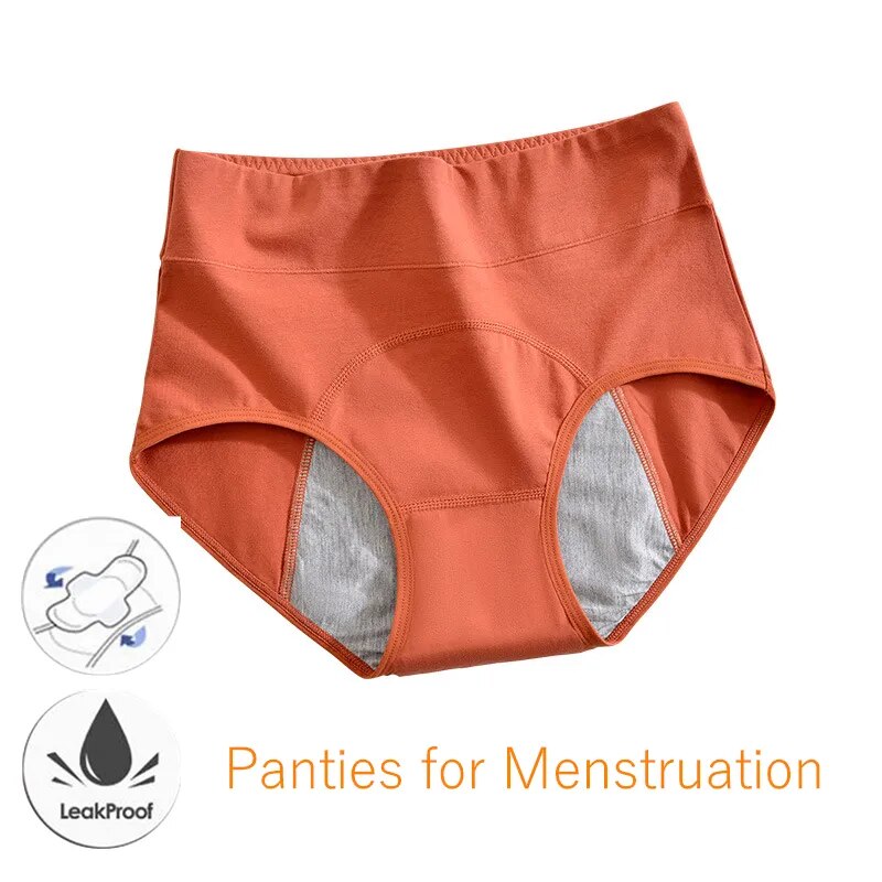 Panties for Menstruation Cotton Menstrual Panties High Waist Period Underwear Culotte Menstruelle Leak Proof Menstruales Briefs