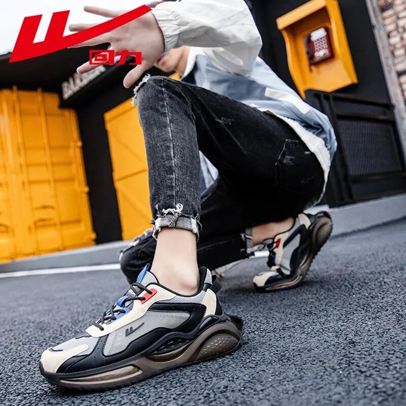 Warrior Luxury Brand Mens Casual Sneaker Fashion Airpillow Trendy Comfortable Running Shoes Jogging Traf  Dad's Shoes