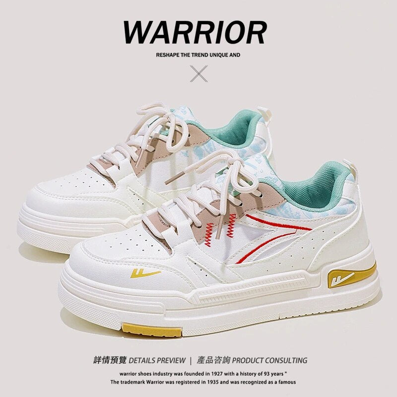 Warrior Women Shoes Free Shipping Offer Flat Skateboard Luxury Designer Sneakers High Street Fashion Waling Shoes