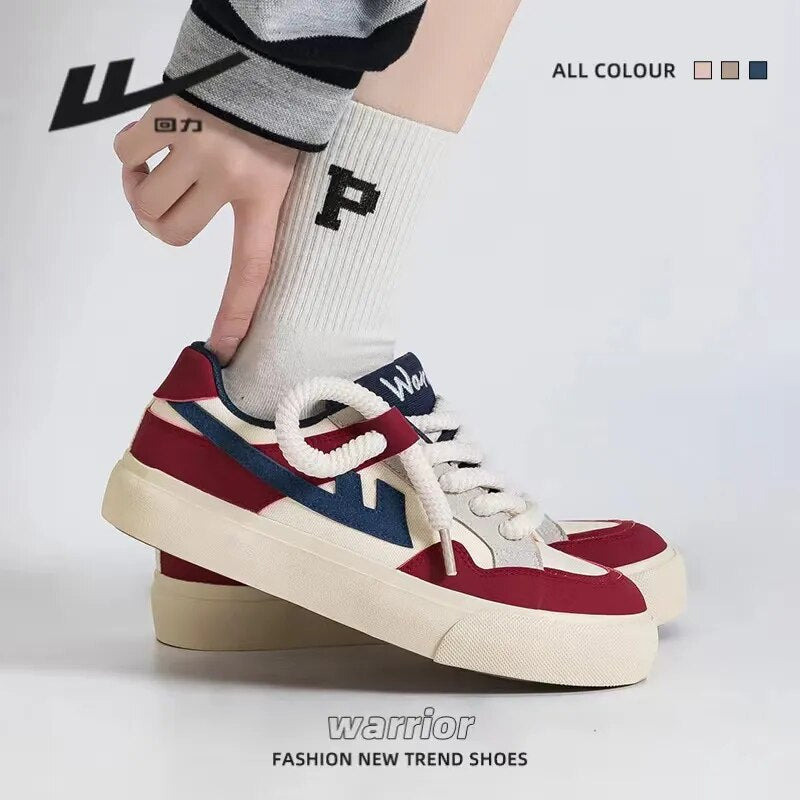 Warrior Originality Brand Canvas Shoes For Women Summer Vibe  Platform Casual Sneakers Fashion Walking Skateboard Shoes